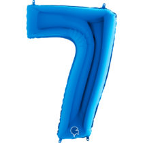 grabo blue foil number seven balloon