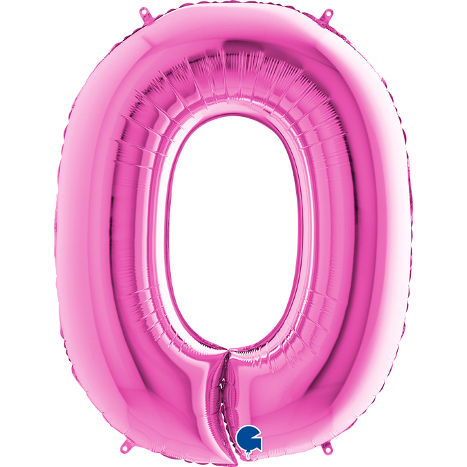 010F-Number-0-Fuxia-1 Grabo fuxia foil number zero balloon