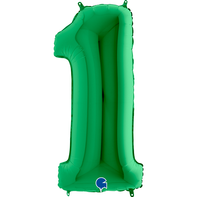 031Gr-Number-1-Green-1 grabo green 40 inch foil number one