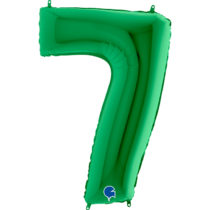 grabo green 40 inch foil number seven balloon