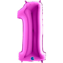 grabo purple foil number 1 one balloon