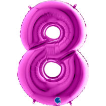 Grabo purple foil number eight 8 balloon