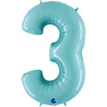 grabo pastel blue foil number three