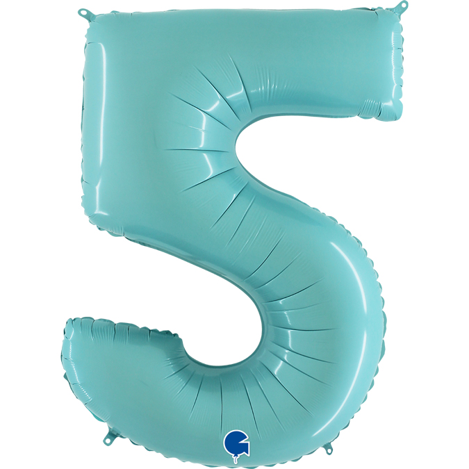 065PB-Number-5-Pastel-Blue-1 blue foil number five balloon