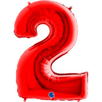 red number three balloon