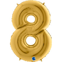 grabo gold 5 gold5 foil number 8 balloon