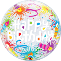 BIRTHDAY LIT CANDLES BUBBLE | 22 INCH QUALATEX