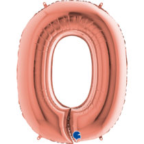 rose gold number one balloon