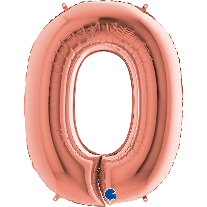 230RG-Number-0-Rose-Gold-1 rose gold number one balloon