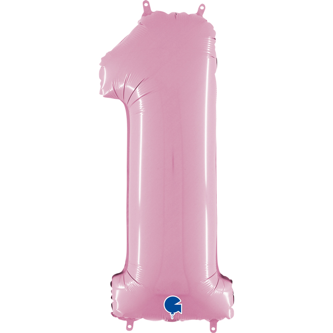 26071PP-Number-1-Pastel-Pink grabo pastel pink 26 inch number one balloon