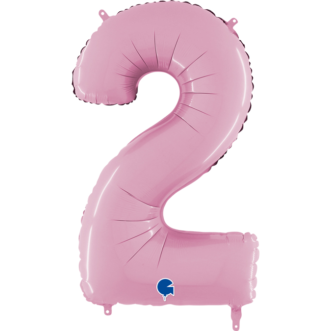 26072PP-Number-2-Pastel-Pink grabo pastel pink 26 inch number two balloon