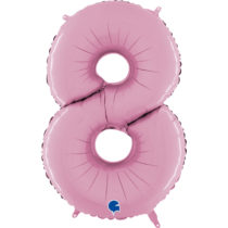 grabo pastel pink 26 inch number eight balloon