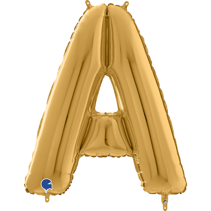 26202G-Letter-A-Gold gold letter A balloon