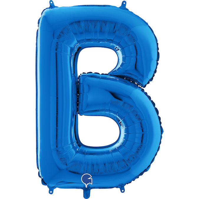 blue letter B balloon