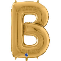 gold letter B balloon