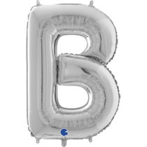26 inch silver foil letter B Grabo balloons