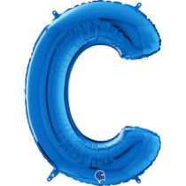 blue letter C balloon