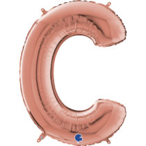 grabo rose gold 26 inch foil letter c balloon