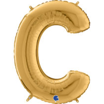 gold letter C balloon