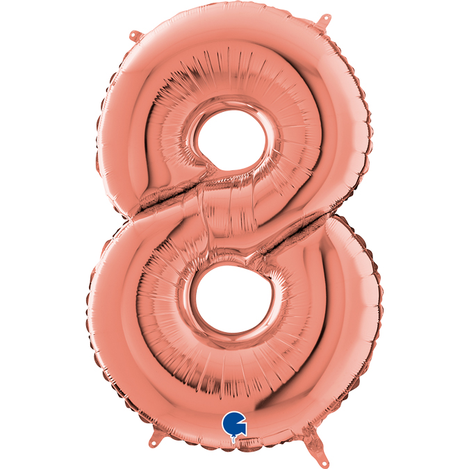 262308RG-Number-8-Rose-Gold-2 rose gold foil number 8 eight ballon