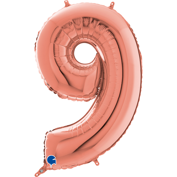 262309RG-Number-9-Rose-Gold-2 rose gold foil number 9 nine balloon