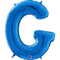 blue letter G balloon