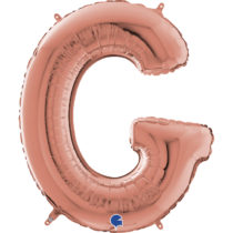 grabo rose gold 26 inch foil letter G balloon