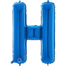 blue letter H balloon