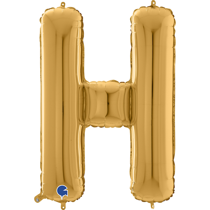 26272G-Letter-H-Gold gold letter H balloon