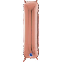 grabo rose gold 26 inch foil letter I balloon