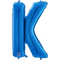 blue letter k balloon