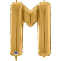 gold letter M balloon