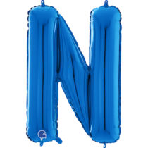 blue letter N balloon