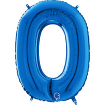 blue letter O balloon