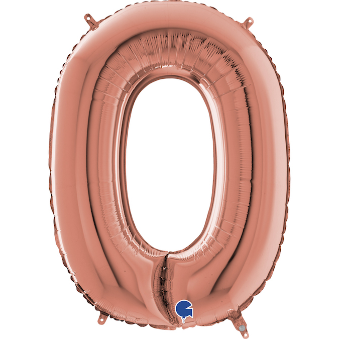 263423RG-Letter-O-Rose-Gold grabo rose gold 26 inch foil letter O balloon
