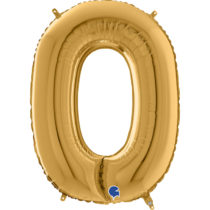 gold letter O balloon