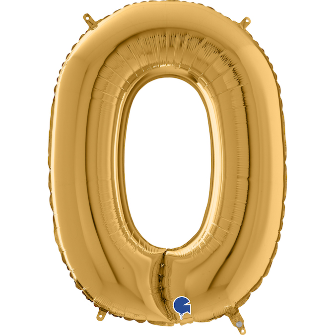 gold letter O balloon