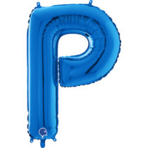 blue letter P balloon
