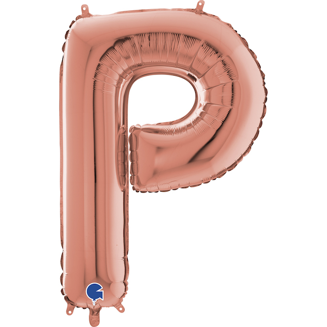263523RG-Letter-P-Rose-Gold grabo rose gold 26 inch foil letter P balloon