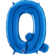 blue letter Q balloon