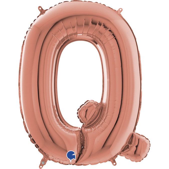 grabo rose gold 26 inch foil letter Q balloon