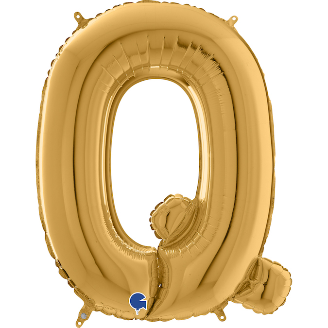gold letter Q balloon