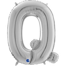 26 inch silver foil letter Q balloon
