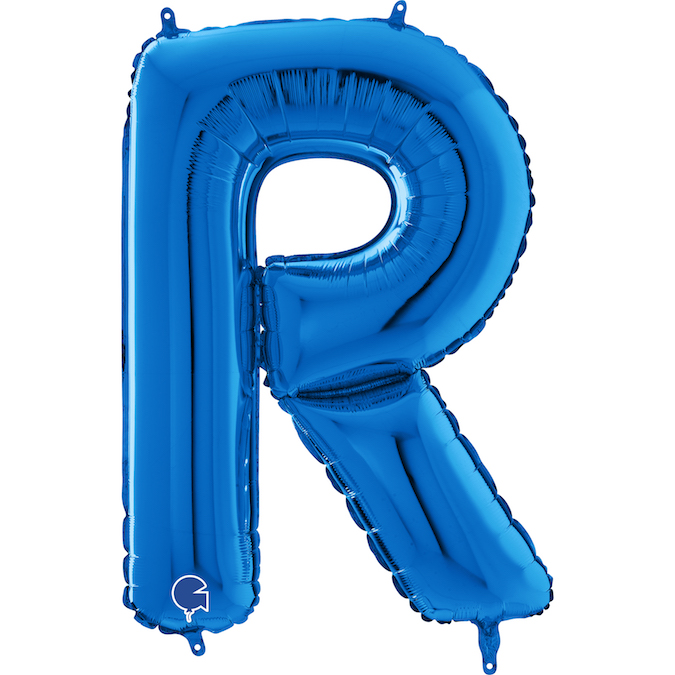 26370B-Letter-R-Blue blue letter R balloon