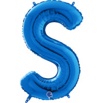 blue letter S balloon
