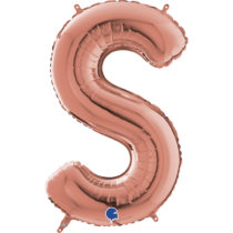 grabo rose gold 26 inch foil letter S balloon