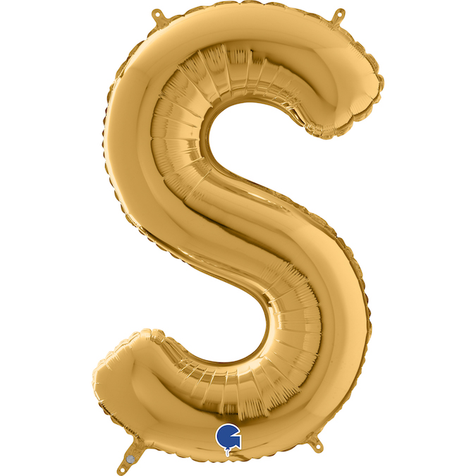 26382G-Letter-S-Gold gold letter S balloon