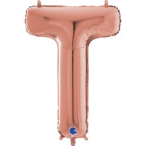grabo rose gold 26 inch foil letter T balloon