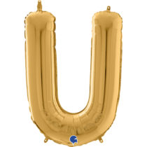 gold letter U balloon