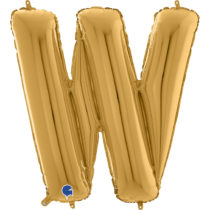 gold letter W balloon